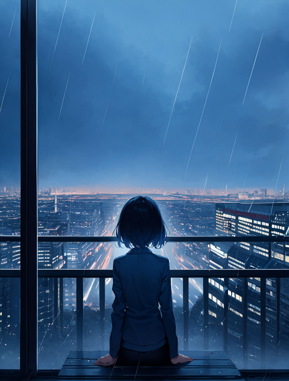 07081-7984564-phblue, scenery, no humans, landscape,  (masterpiece,best quality_1.4), blue theme, city, dusk, 1girl, rain,cowboy shot, close u.png